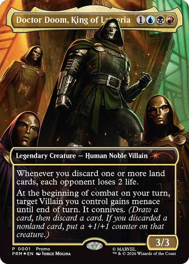Doctor Doom, King of Latveria (Borderless) (0001) [Marvel Super Heroes Promos] | Impulse Games and Hobbies