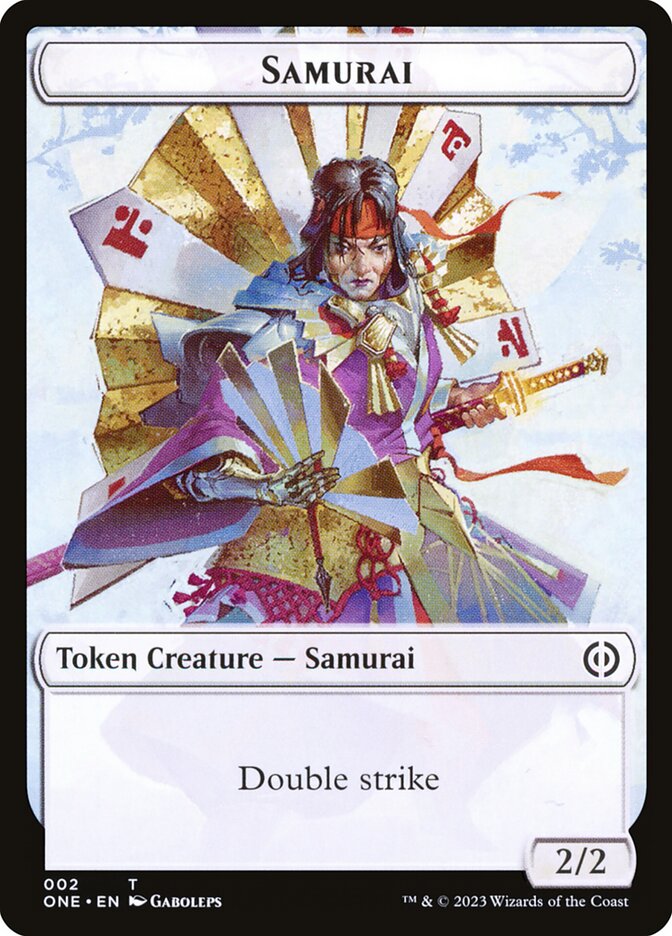 Phyrexian Goblin // Samurai Double-Sided Token [Phyrexia: All Will Be One Tokens] | Impulse Games and Hobbies