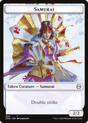 Phyrexian Goblin // Samurai Double-Sided Token [Phyrexia: All Will Be One Tokens] | Impulse Games and Hobbies