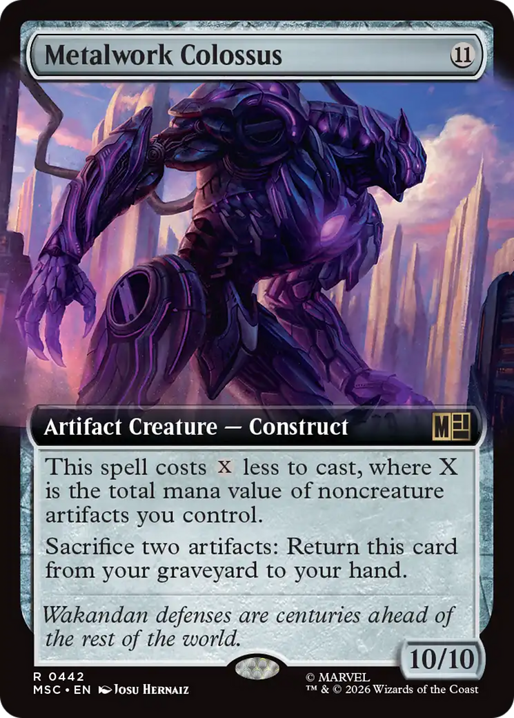 Metalwork Colossus (Extended Art) [Marvel Super Heroes Commander] | Impulse Games and Hobbies