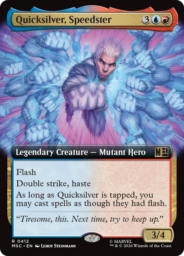 Quicksilver, Speedster (Extended Art) [Marvel Super Heroes Commander] | Impulse Games and Hobbies