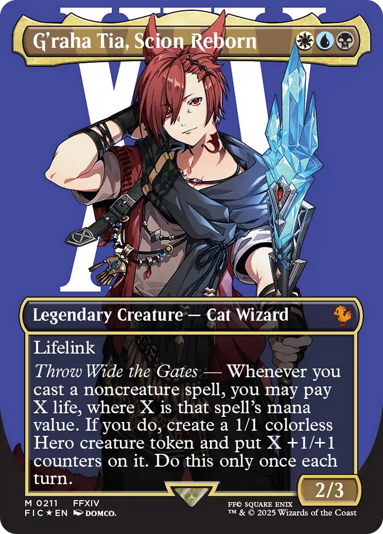 G'raha Tia, Scion Reborn (Borderless) (Surge Foil) [FINAL FANTASY Commander] | Impulse Games and Hobbies