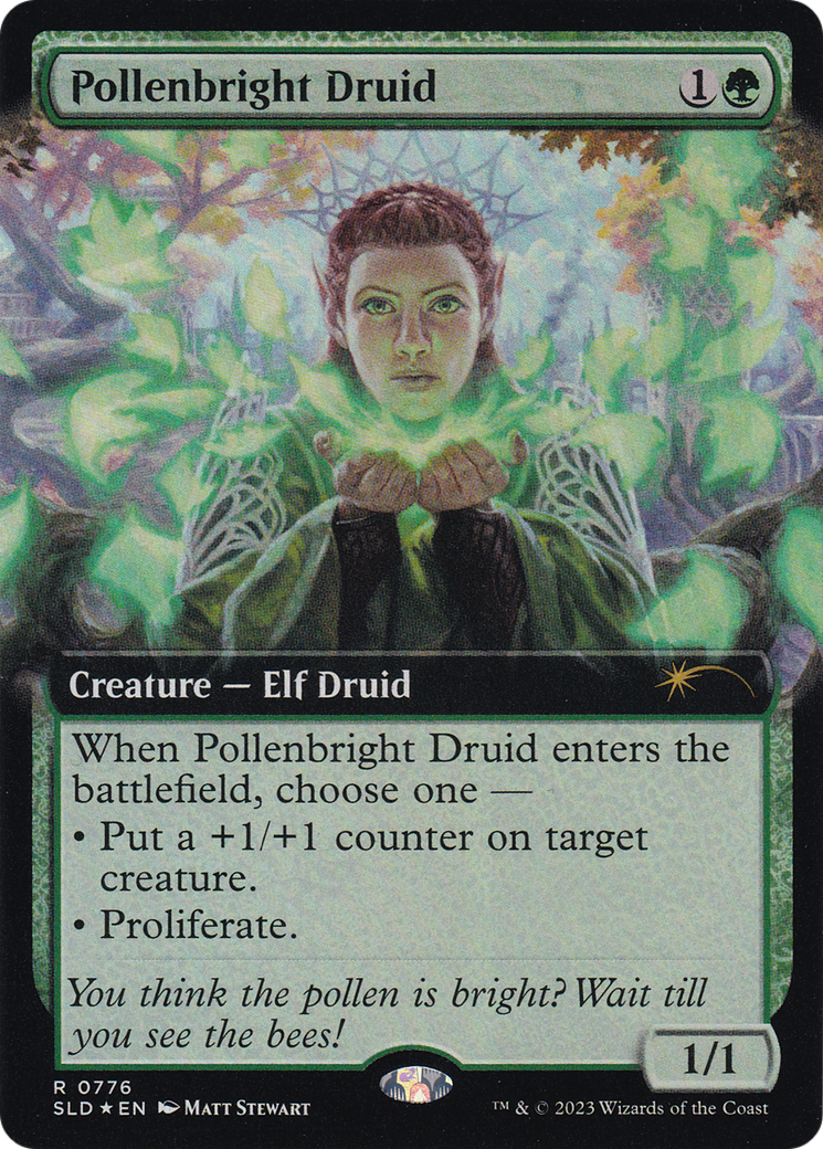 Pollenbright Druid (Extended Art) [Secret Lair Drop Series] | Impulse Games and Hobbies