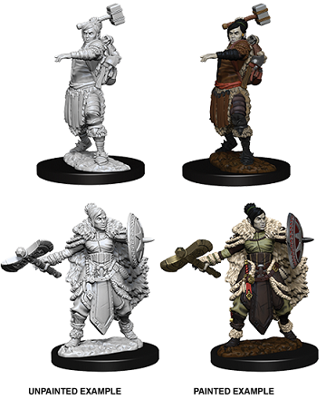 DND UNPAINTED MINIS WV9 FEMALE HALF-ORC BARBARIAN | Impulse Games and Hobbies