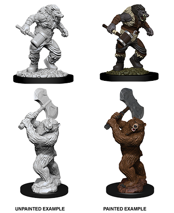 DND UNPAINTED MINIS WV9 WEREBOAR AND WEREBEAR | Impulse Games and Hobbies