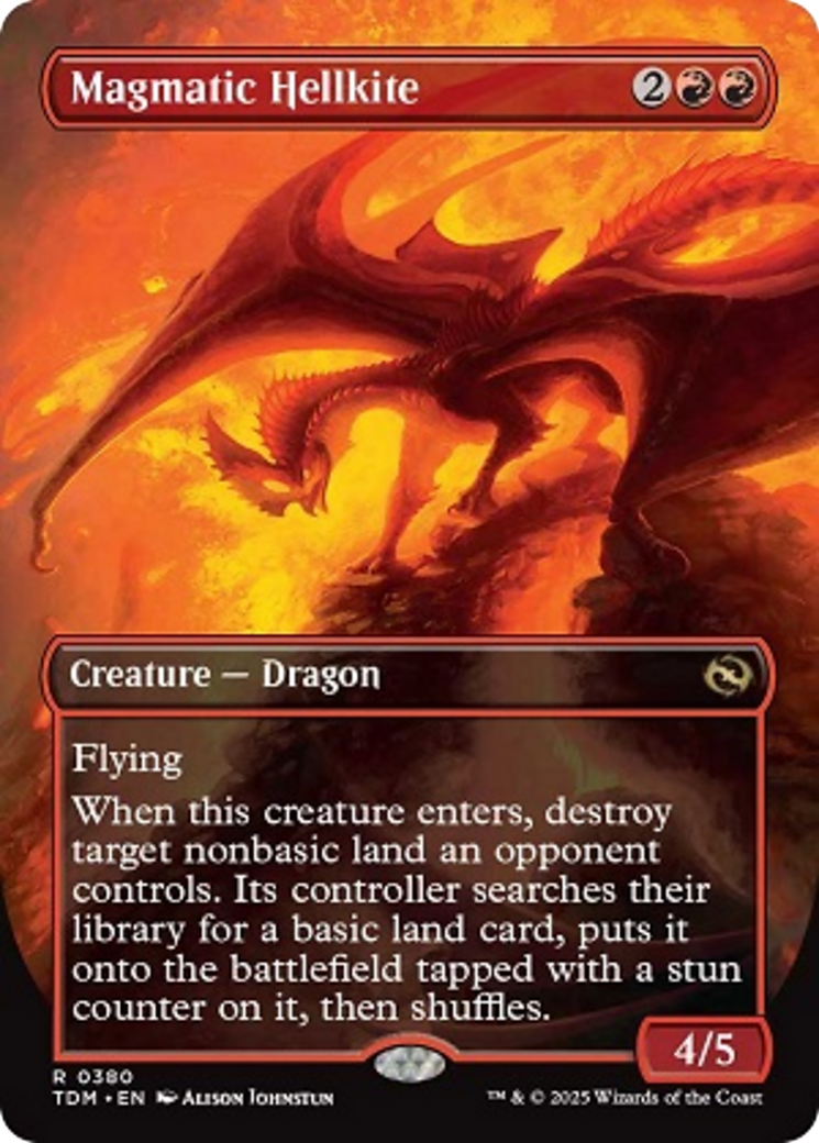 Magmatic Hellkite (Borderless) [Tarkir: Dragonstorm] | Impulse Games and Hobbies