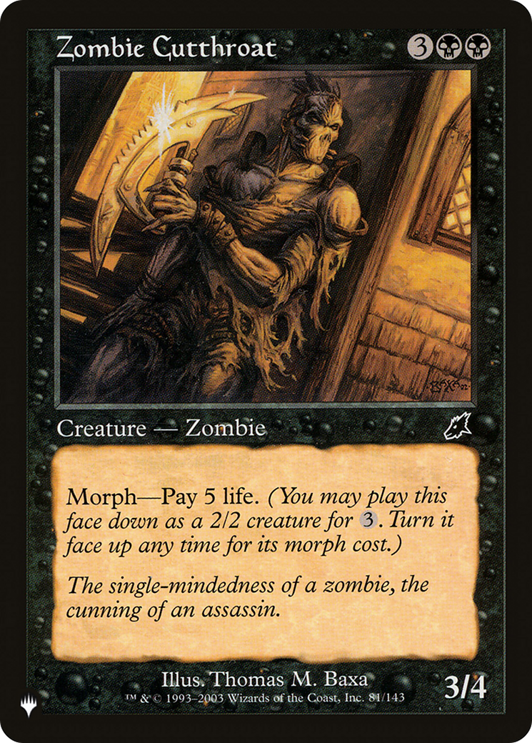 Zombie Cutthroat [The List] | Impulse Games and Hobbies