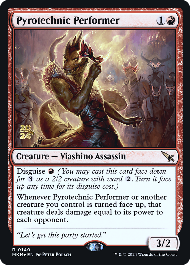 Pyrotechnic Performer [Murders at Karlov Manor Prerelease Promos] | Impulse Games and Hobbies