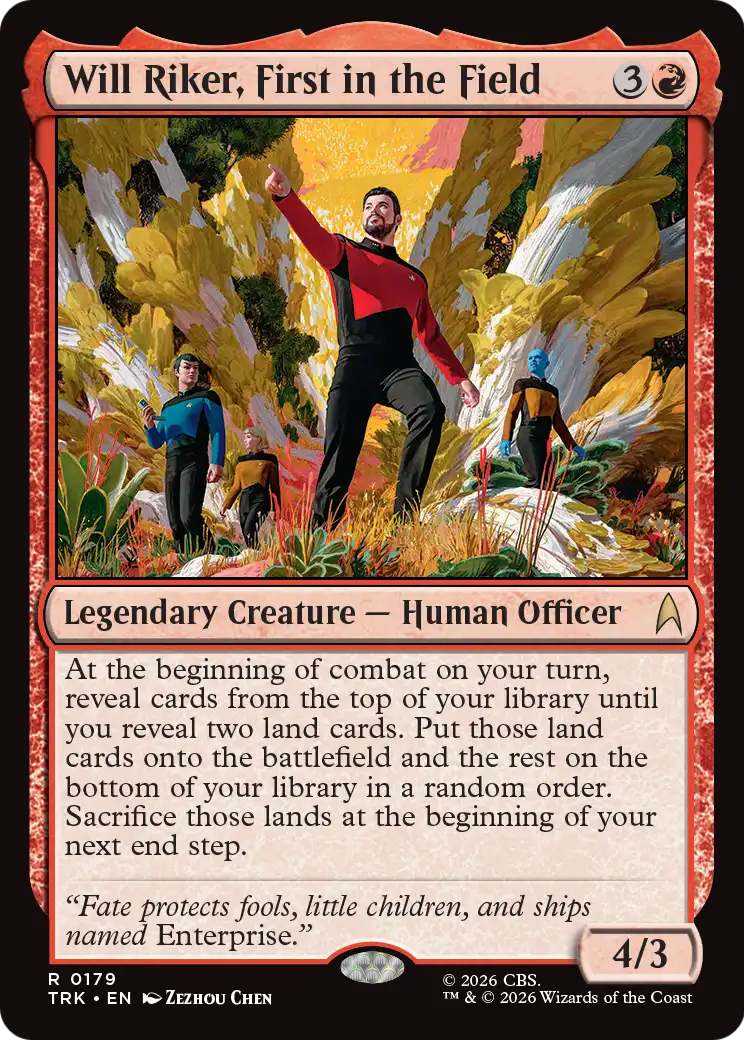 Will Riker, First in the Field [Star Trek] | Impulse Games and Hobbies