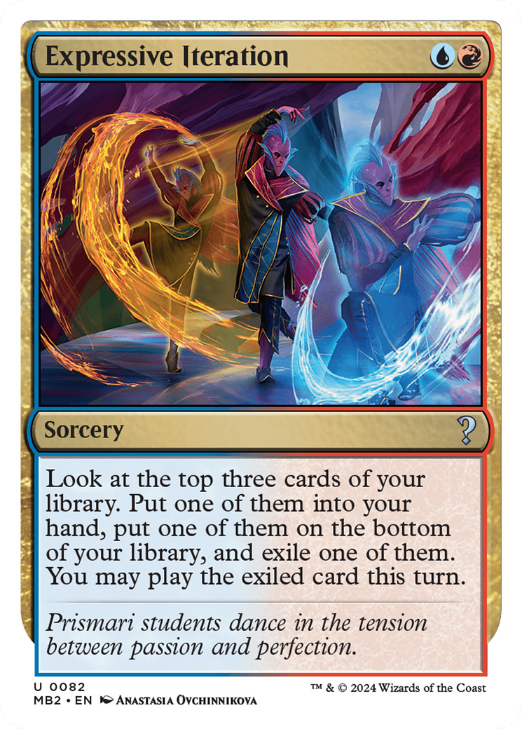 Expressive Iteration (White Border) [Mystery Booster 2] | Impulse Games and Hobbies