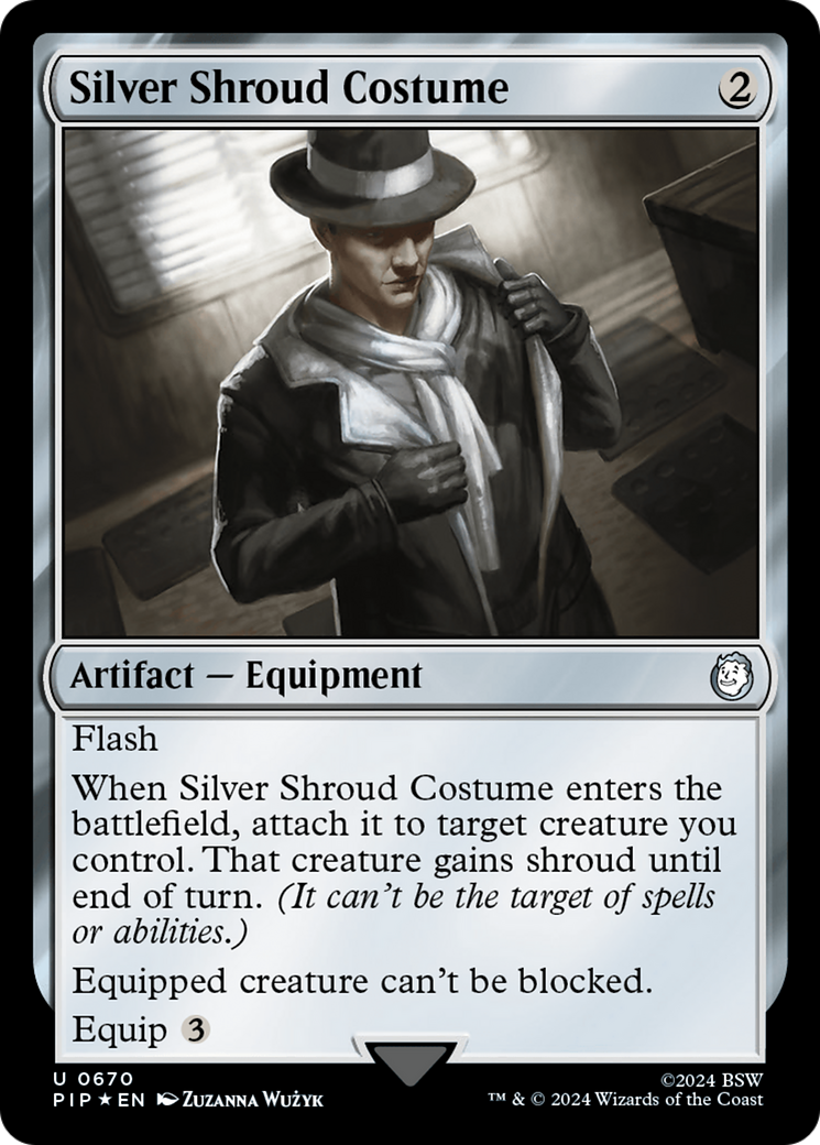 Silver Shroud Costume (Surge Foil) [Fallout] | Impulse Games and Hobbies