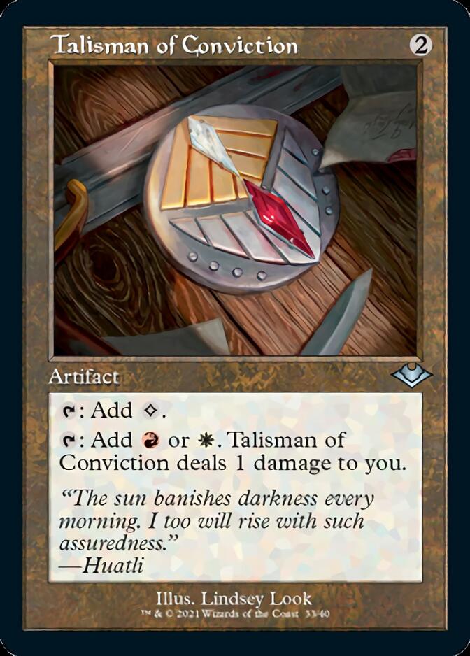 Talisman of Conviction (Retro Foil Etched) [Modern Horizons] | Impulse Games and Hobbies