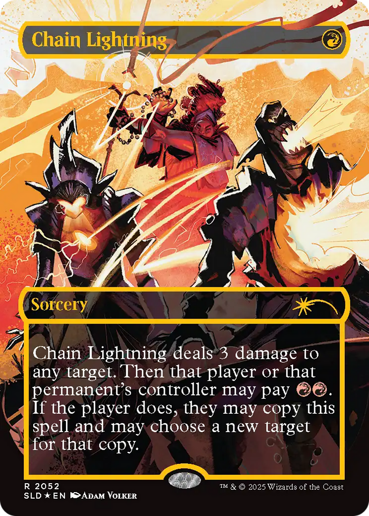 Chain Lightning (2047) (Raised Foil) [Secret Lair Drop Series] | Impulse Games and Hobbies