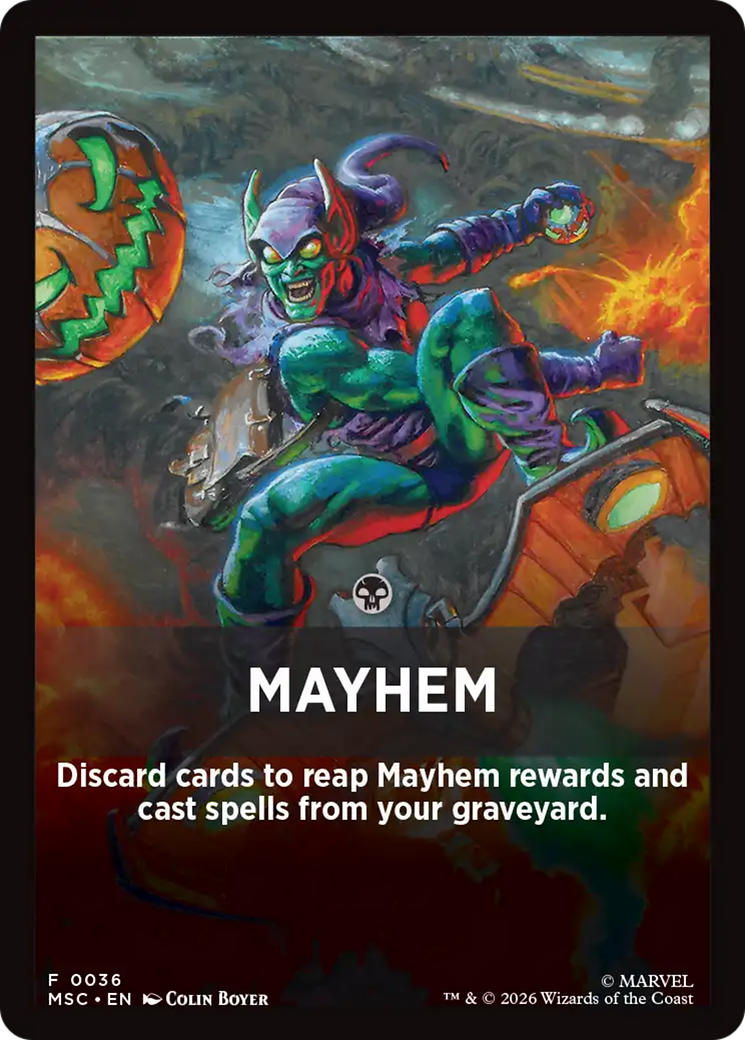 Mayhem Theme Card [Marvel Super Heroes Commander] | Impulse Games and Hobbies