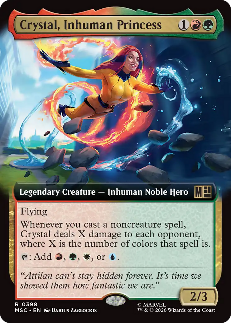Crystal, Inhuman Princess (Extended Art) [Marvel Super Heroes Commander] | Impulse Games and Hobbies
