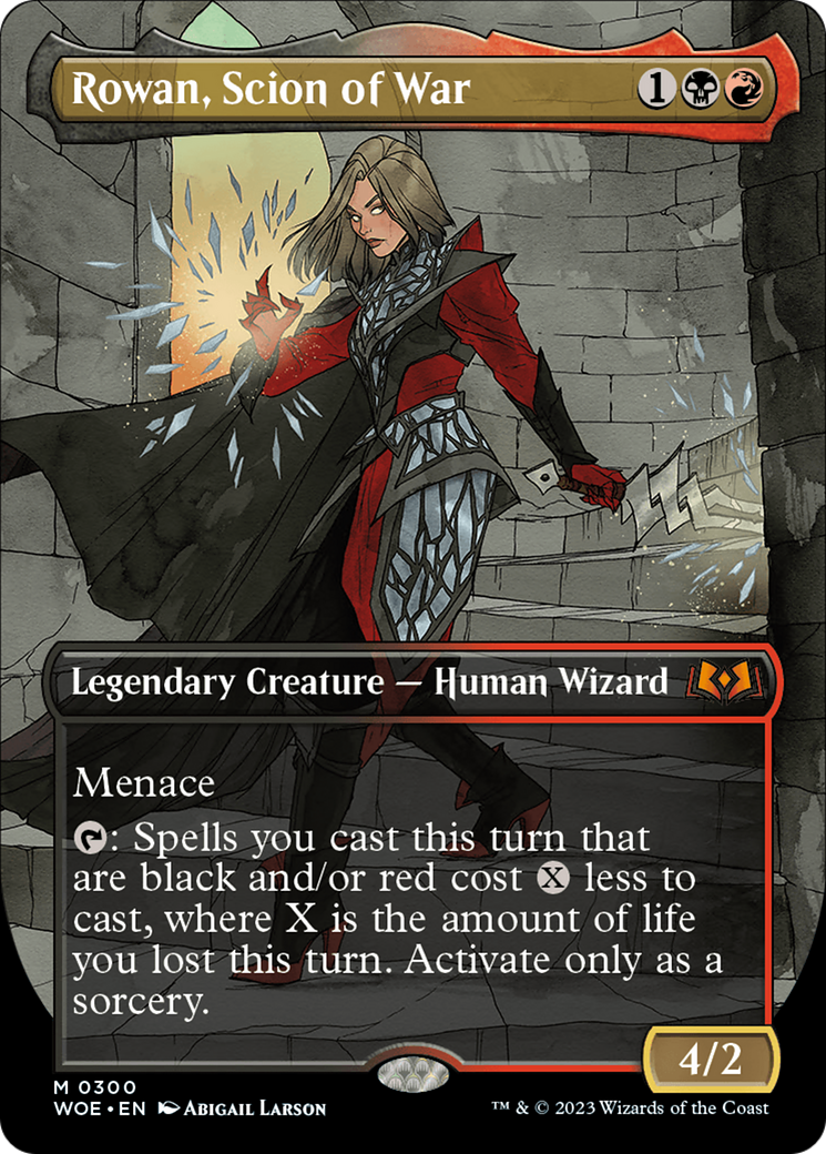 Rowan, Scion of War (Borderless Alternate Art) [Wilds of Eldraine] | Impulse Games and Hobbies