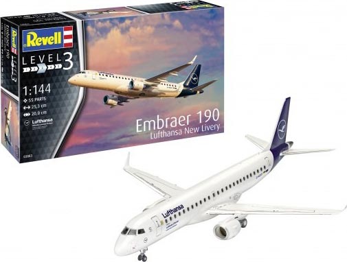 REVELL EMBRAER 190 LUFTHANSA NEW LIVERY (1/144) | Impulse Games and Hobbies