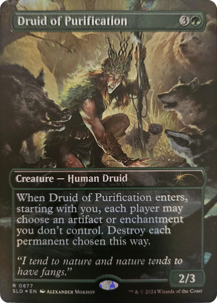 Druid of Purification (Rainbow Foil) [Secret Lair Drop Series] | Impulse Games and Hobbies