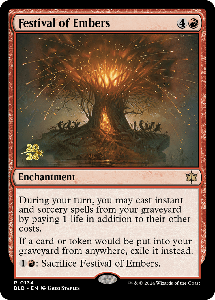 Festival of Embers [Bloomburrow Prerelease Promos] | Impulse Games and Hobbies