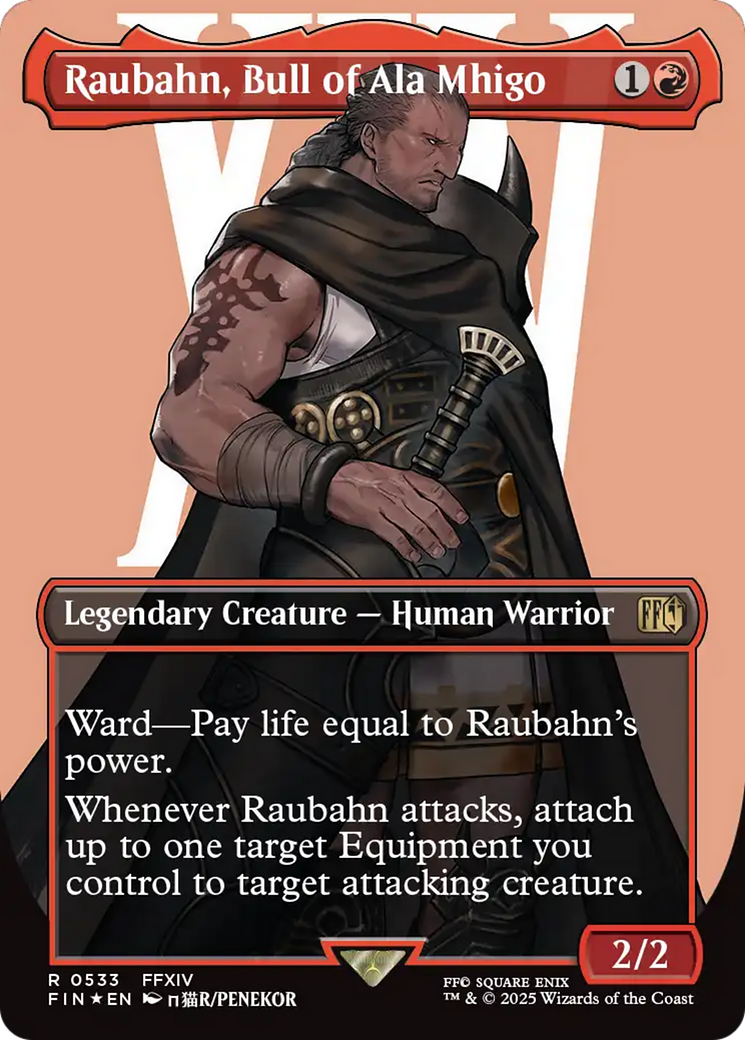 Raubahn, Bull of Ala Mhigo (Borderless) (Surge Foil) [FINAL FANTASY] | Impulse Games and Hobbies