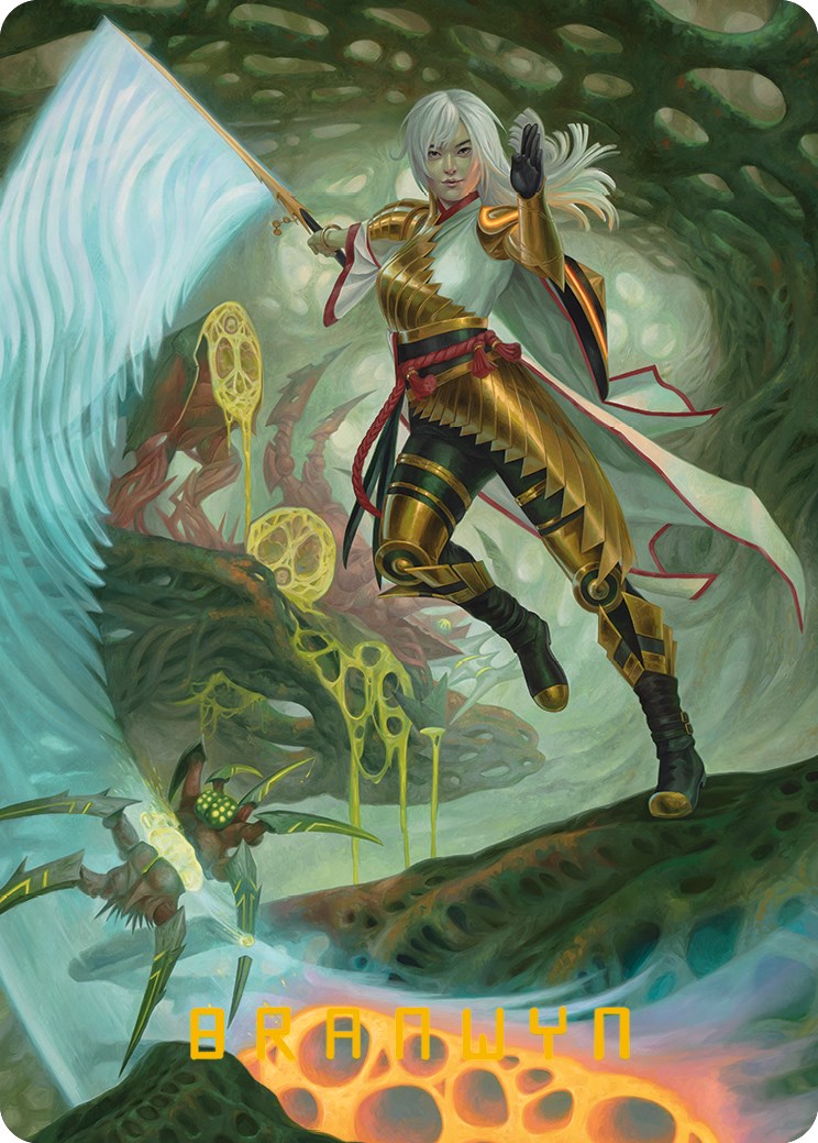 The Eternal Wanderer Art Card (Gold-Stamped Signature) [Phyrexia: All Will Be One Art Series] | Impulse Games and Hobbies