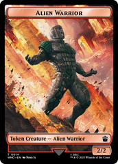 Alien Angel // Alien Warrior Double-Sided Token [Doctor Who Tokens] | Impulse Games and Hobbies