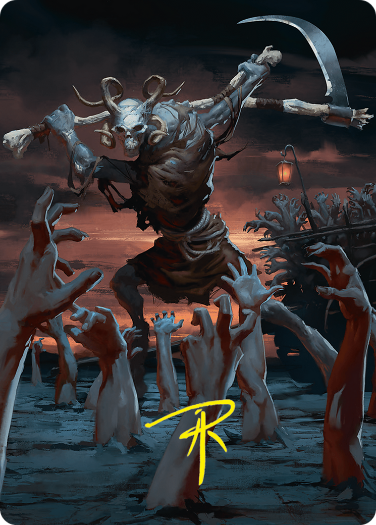 Blasphemous Edict Art Card (35/54) (Gold-Stamped Signature) [Foundations Art Series] | Impulse Games and Hobbies