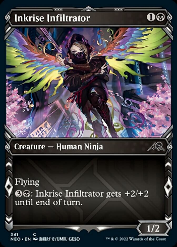 Inkrise Infiltrator (Showcase Ninja) [Kamigawa: Neon Dynasty] | Impulse Games and Hobbies