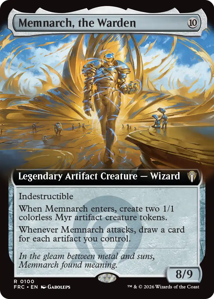 Memnarch, the Warden (Extended Art) [Reality Fracture Commander] | Impulse Games and Hobbies