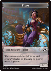 Treasure // Pilot Double-Sided Token [Aetherdrift Tokens] | Impulse Games and Hobbies