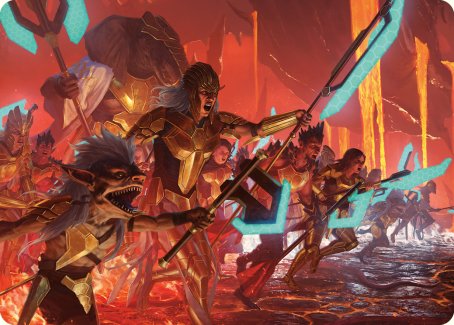 Roar of Resistance Art Card [Phyrexia: All Will Be One Art Series] | Impulse Games and Hobbies