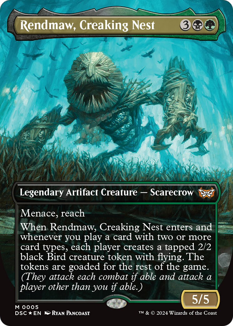 Rendmaw, Creaking Nest (Borderless) [Duskmourn: House of Horror Commander] | Impulse Games and Hobbies