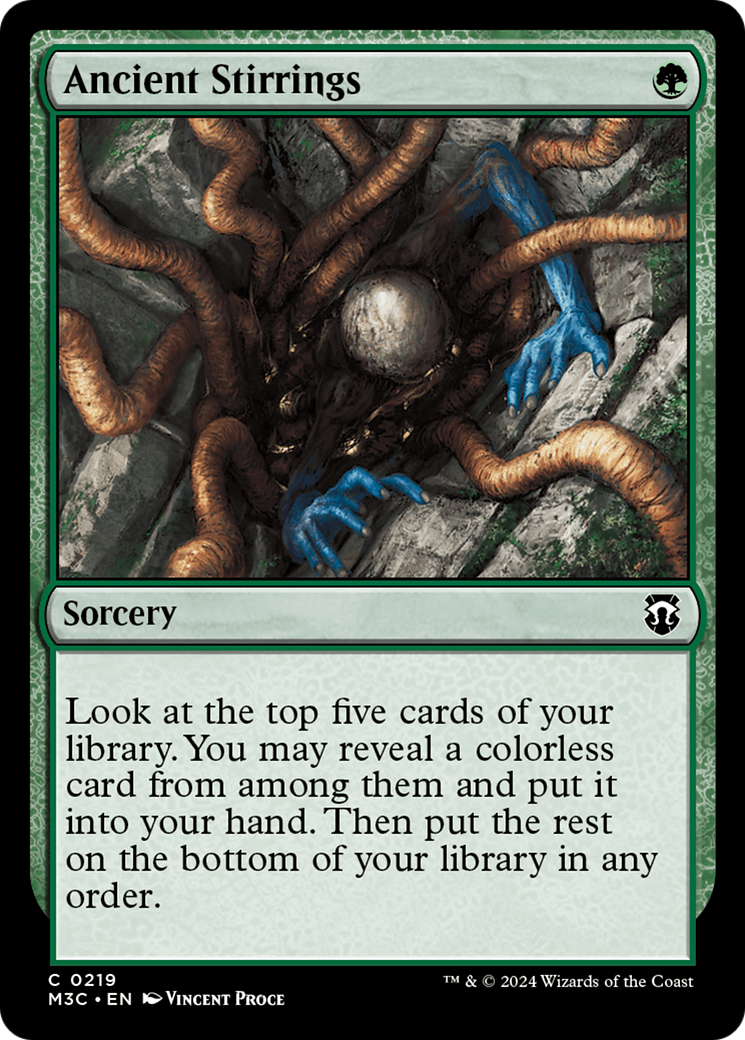 Ancient Stirrings (Ripple Foil) [Modern Horizons 3 Commander] | Impulse Games and Hobbies