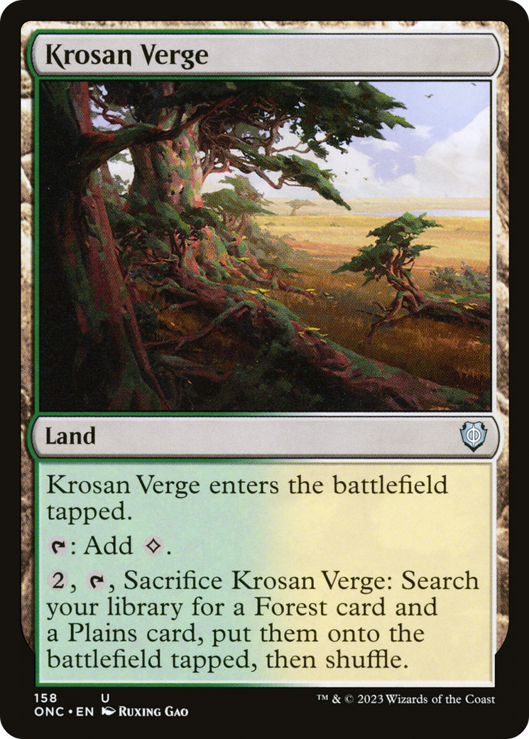 Krosan Verge [Phyrexia: All Will Be One Commander] | Impulse Games and Hobbies