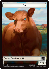Ox (023) // Construct (030) Double-Sided Token (Surge Foil) [Marvel Super Heroes Commander Tokens] | Impulse Games and Hobbies