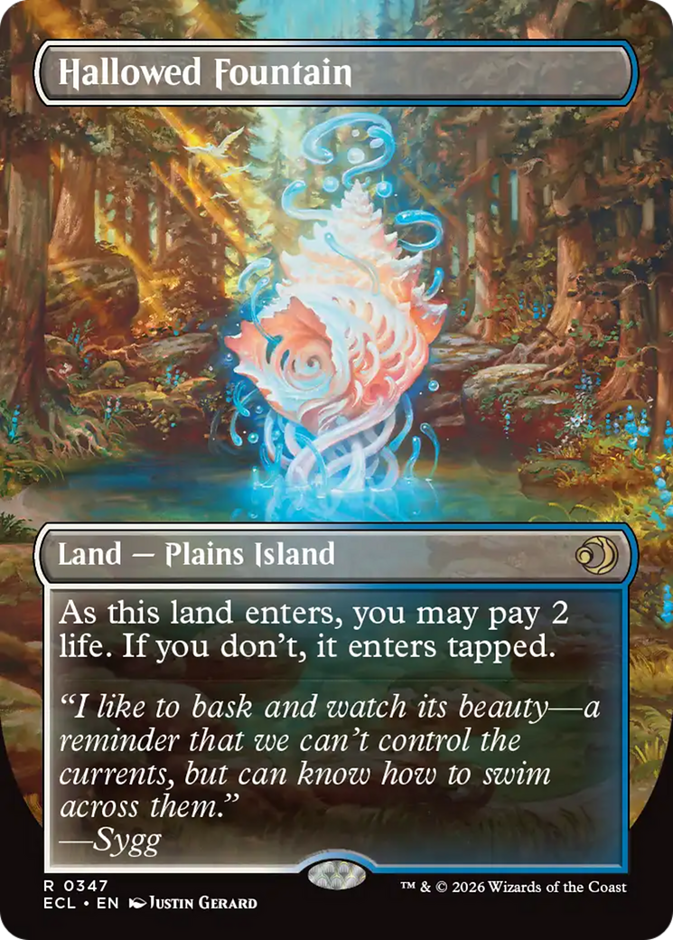 Hallowed Fountain (Borderless) [Lorwyn Eclipsed] | Impulse Games and Hobbies