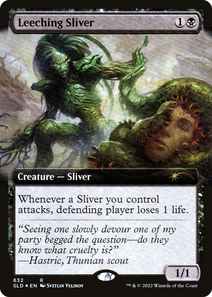 Leeching Sliver (Extended Art) [Secret Lair Drop Promos] | Impulse Games and Hobbies