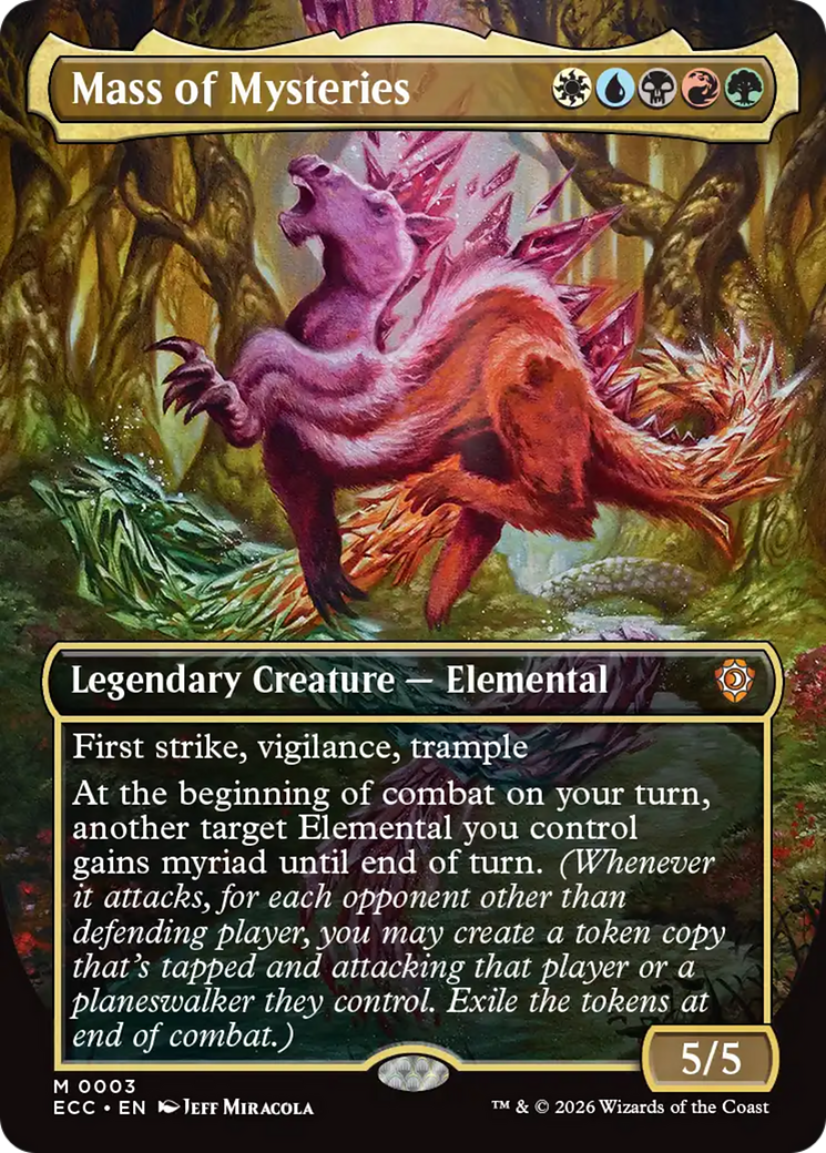 Mass of Mysteries (Borderless) [Lorwyn Eclipsed Commander] | Impulse Games and Hobbies