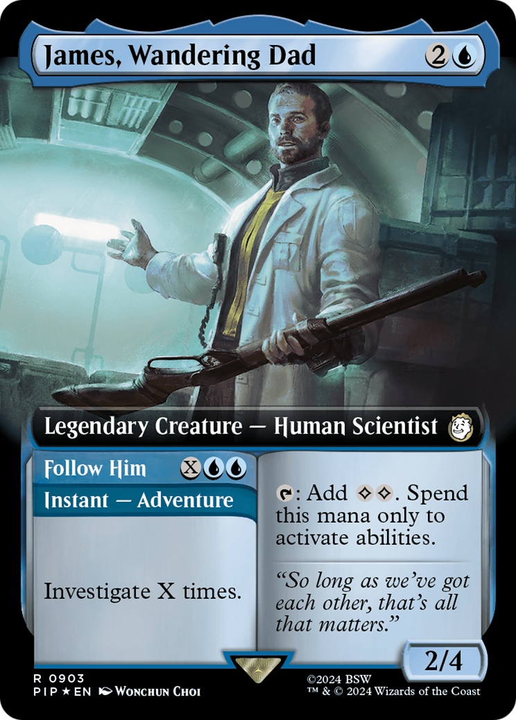 James, Wandering Dad // Follow Him (Extended Art) (Surge Foil) [Fallout] | Impulse Games and Hobbies