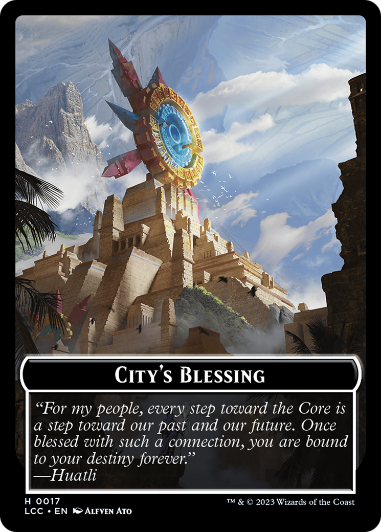 City's Blessing // Pirate (0005) Double-Sided Token [The Lost Caverns of Ixalan Commander Tokens] | Impulse Games and Hobbies