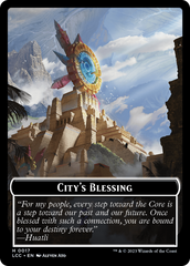 City's Blessing // Vampire (0004) Double-Sided Token [The Lost Caverns of Ixalan Commander Tokens] | Impulse Games and Hobbies