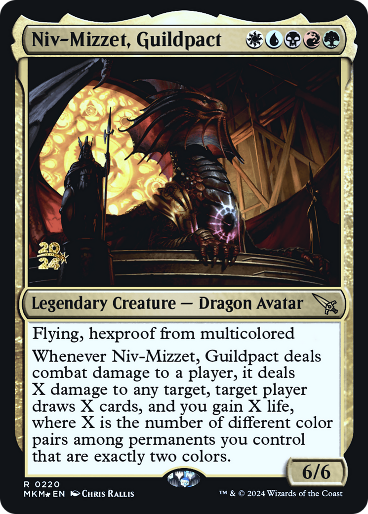 Niv-Mizzet, Guildpact [Murders at Karlov Manor Prerelease Promos] | Impulse Games and Hobbies