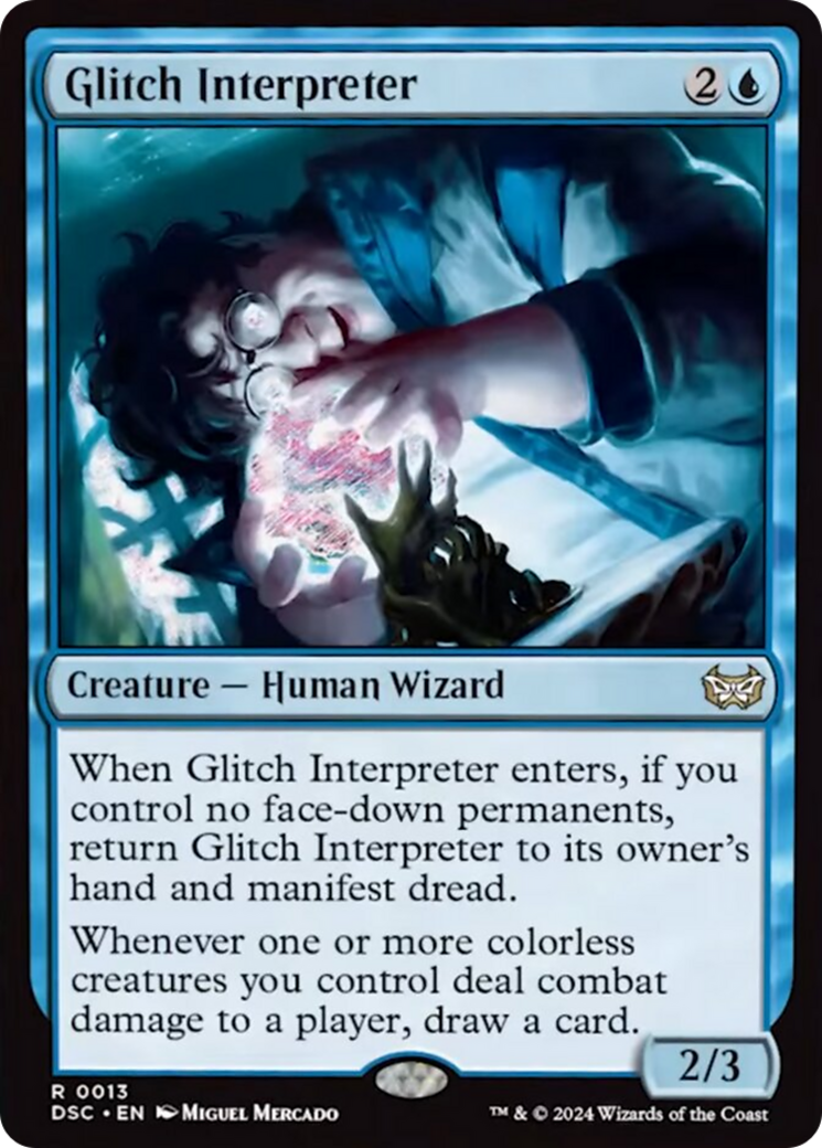 Glitch Interpreter (Extended Art) [Duskmourn: House of Horror Commander] | Impulse Games and Hobbies