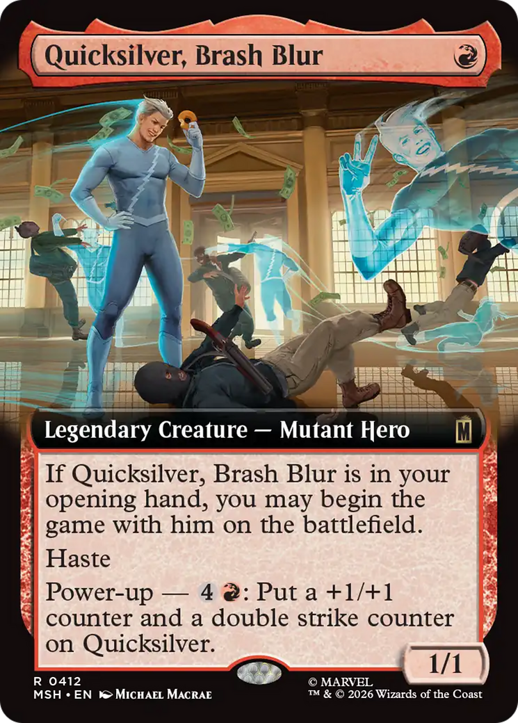 Quicksilver, Brash Blur (Extended Art) [Marvel Super Heroes] | Impulse Games and Hobbies