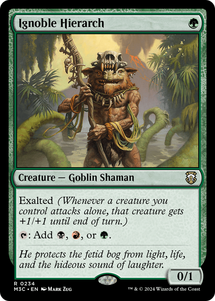 Ignoble Hierarch (Ripple Foil) [Modern Horizons 3 Commander] | Impulse Games and Hobbies