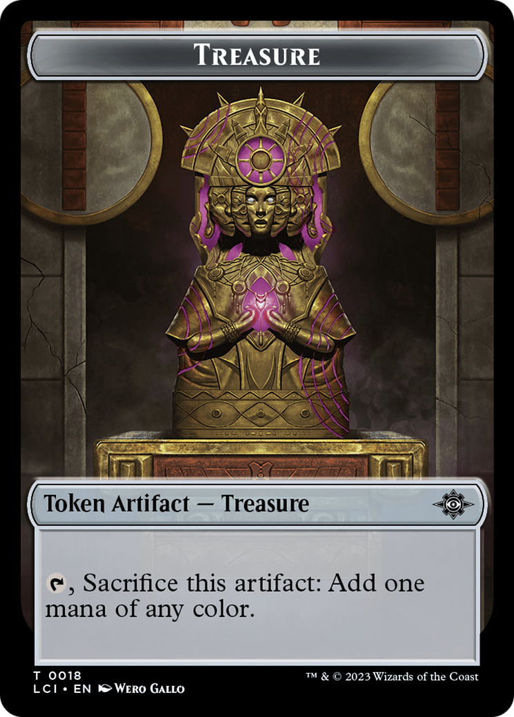 Treasure (0018) // Golem Double-Sided Token [The Lost Caverns of Ixalan Tokens] | Impulse Games and Hobbies