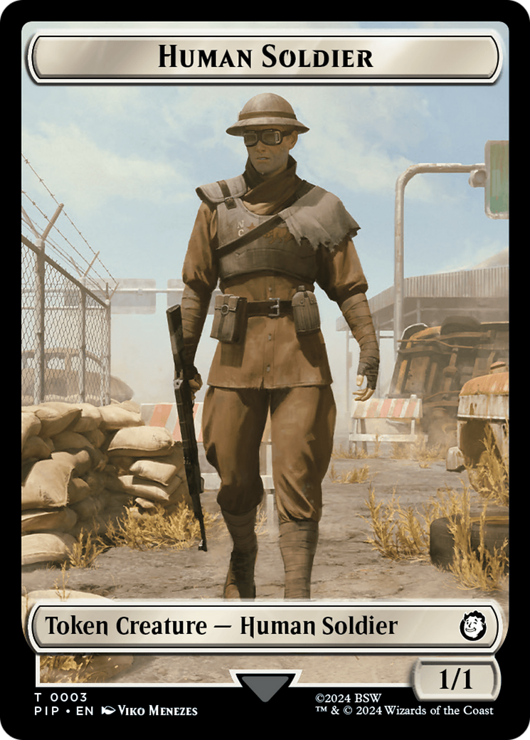 Food (0014) // Human Soldier Double-Sided Token [Fallout Tokens] | Impulse Games and Hobbies