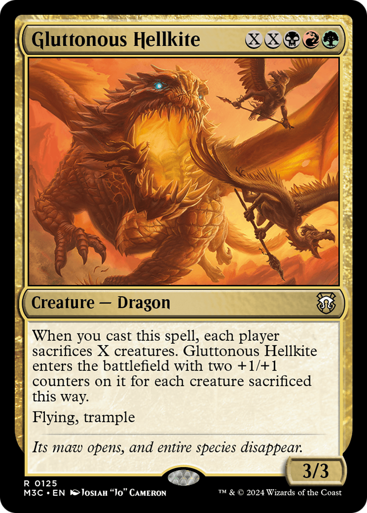 Gluttonous Hellkite [Modern Horizons 3 Commander] | Impulse Games and Hobbies