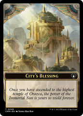 City's Blessing // Construct (0075) Double-Sided Token [Commander Masters Tokens] | Impulse Games and Hobbies
