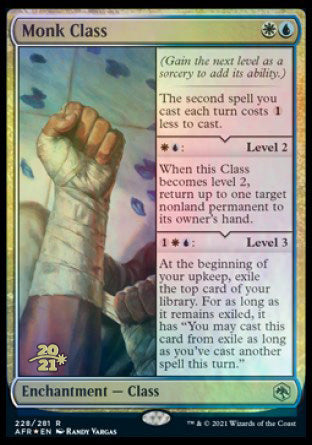 Monk Class [Dungeons & Dragons: Adventures in the Forgotten Realms Prerelease Promos] | Impulse Games and Hobbies